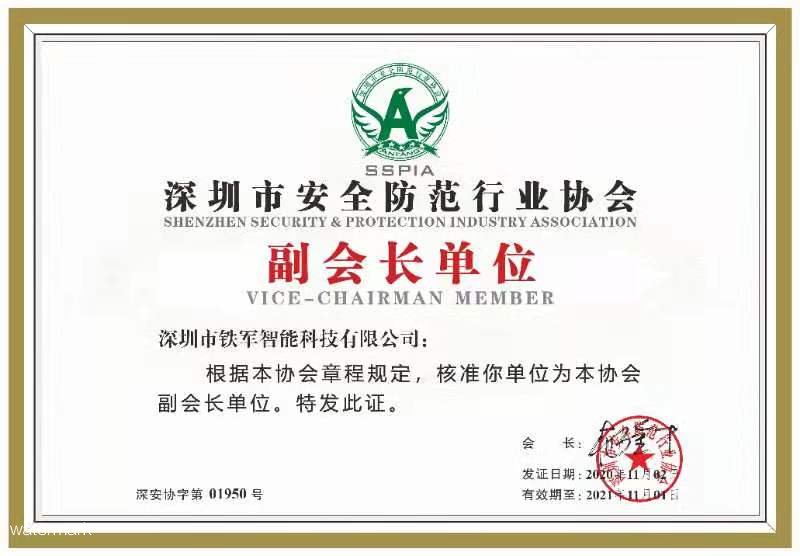 喜訊|祝賀鐵軍智能獲選深安協(xié)副會(huì)長(zhǎng)單位！